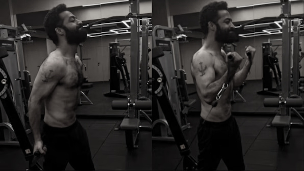 Jr NTR sweats it out In the gym for Prashanth Neel’s next film
