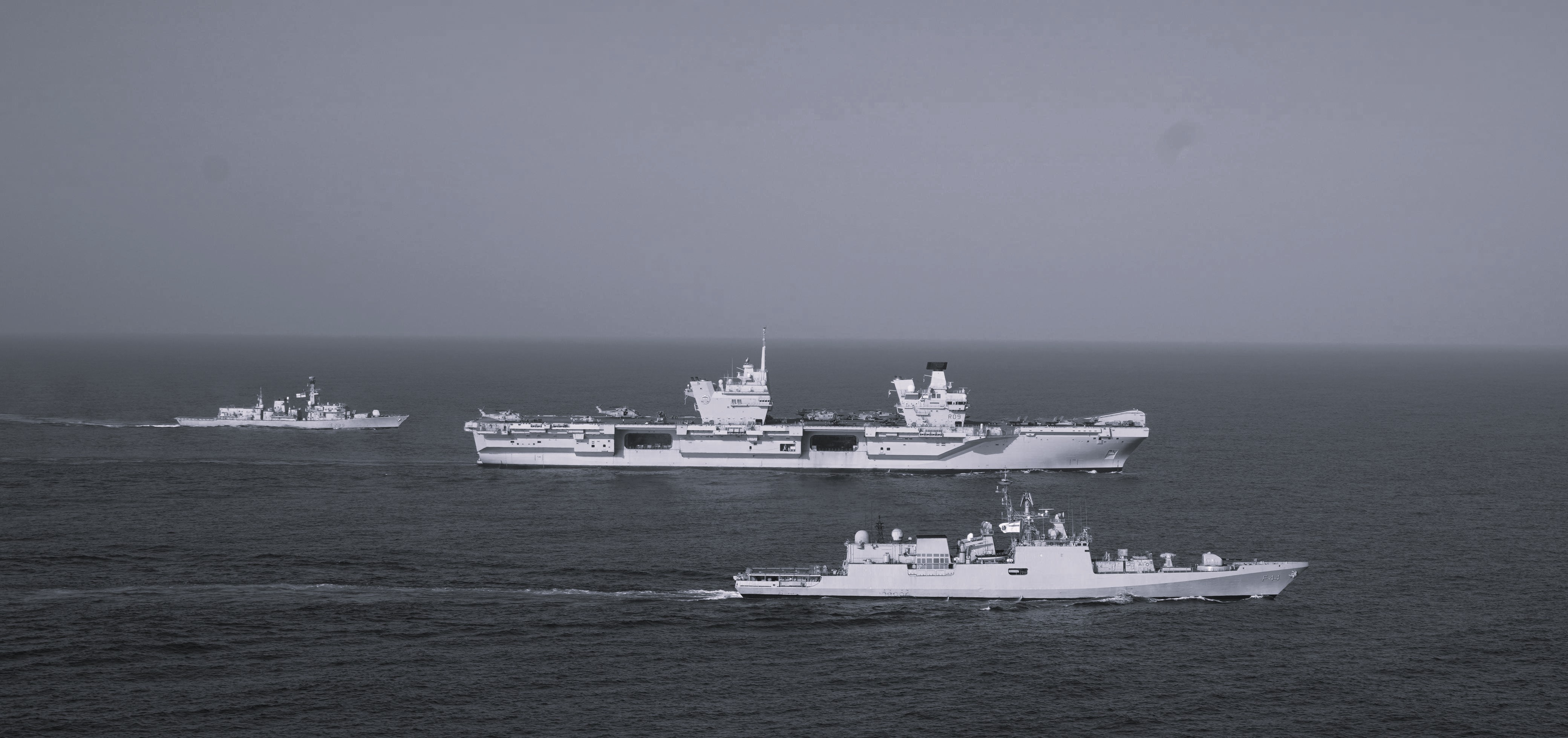 INS Vikrant, HMS Prince of Wales Join in Konkan 2025