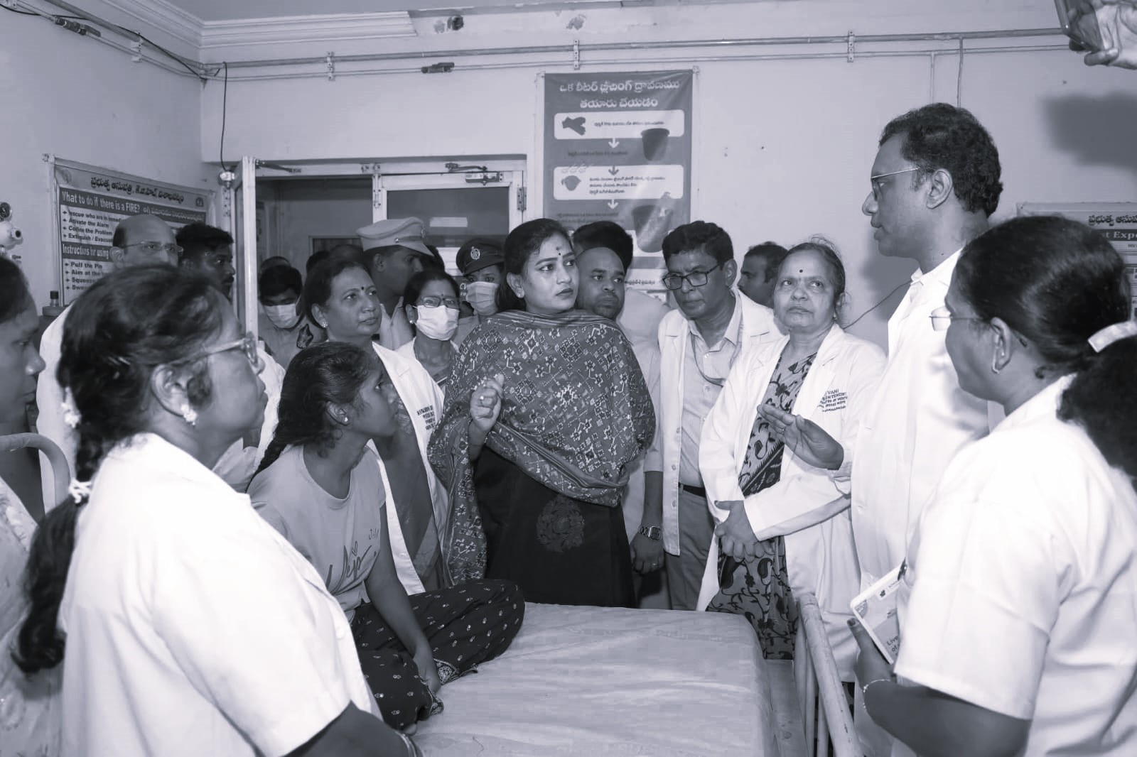 AP Home Minister Anita visits ailing students at KGH
