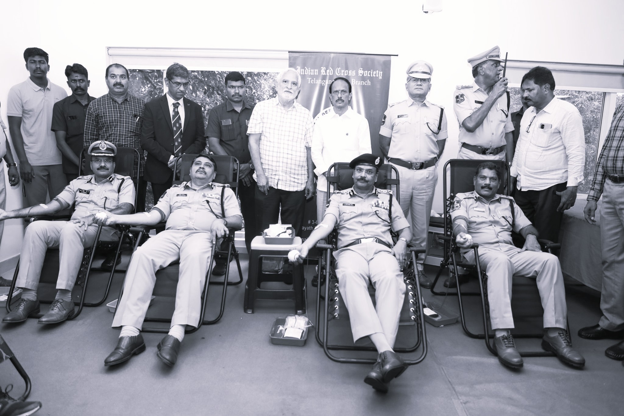 Blood donation camp held for the first time at DGP office