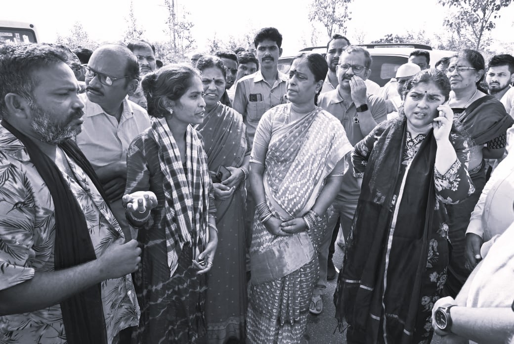 Minister Konda Surekha visits flood-hit areas in Warangal