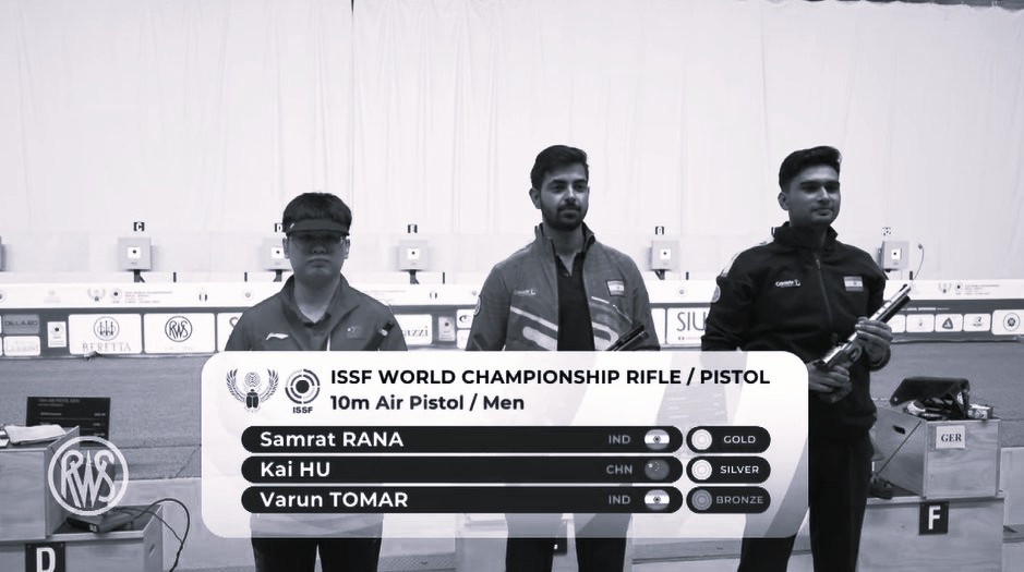 Rifle/Pistol C’ship: Samrat Rana wins again as India’s golden run continues in Cairo