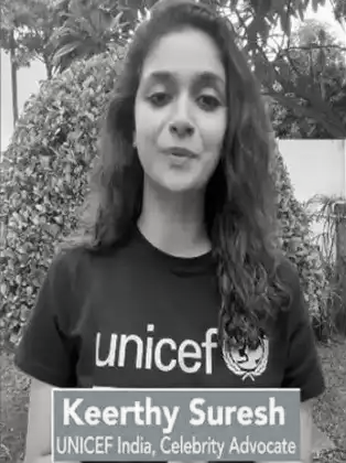 Keerthy Suresh appointed as celebrity advocate by UNICEF India