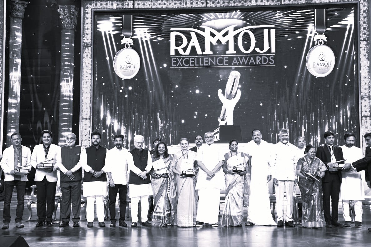 A legend lives on: CM showers praise as Ramoji Excellence Awards debut in style