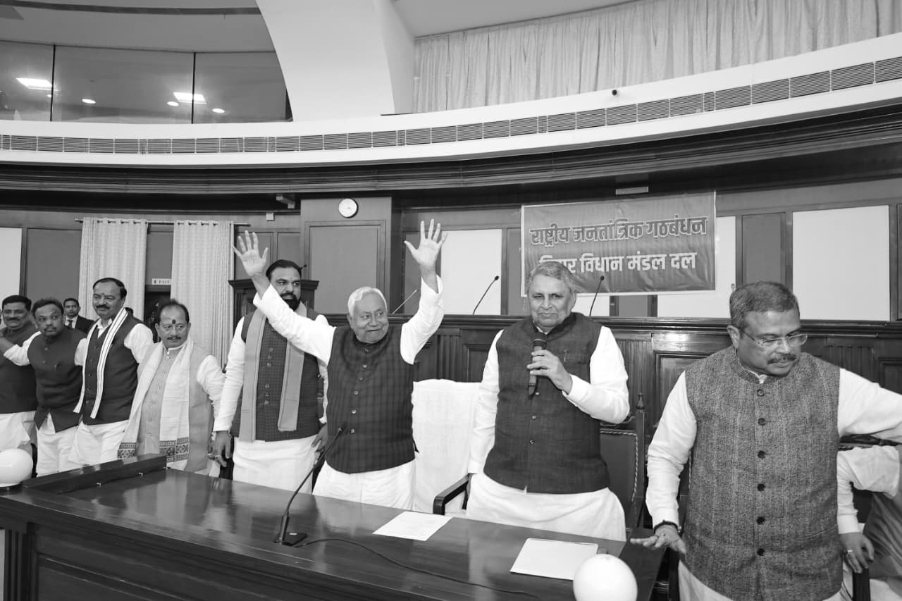 Nitish Kumar elected JD(U) party leader as he gears up for 10th term as Bihar Chief Minister