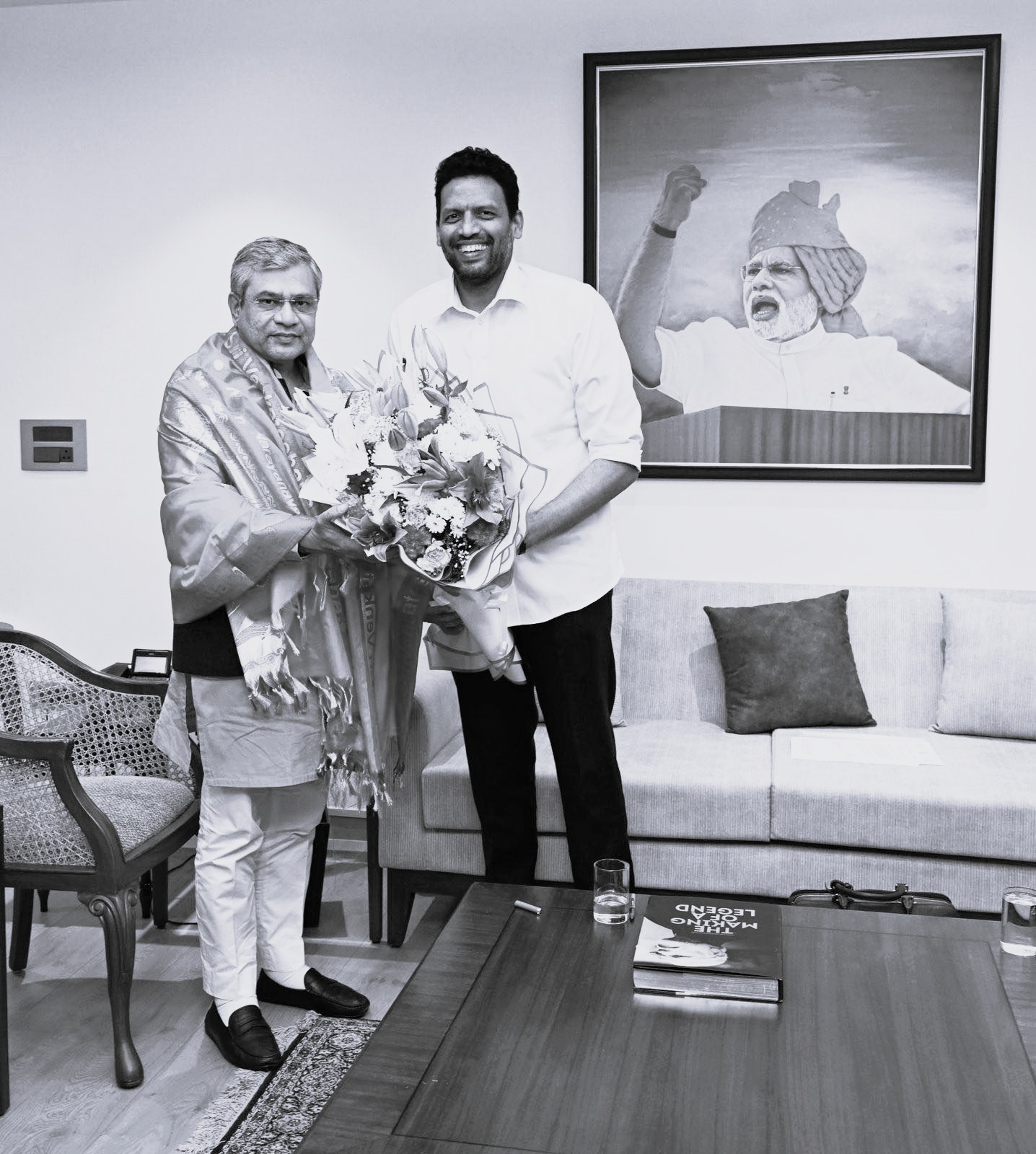 Minister TG Bharat meets Union Minister Ashwini Vaishnaw, discusses key projects