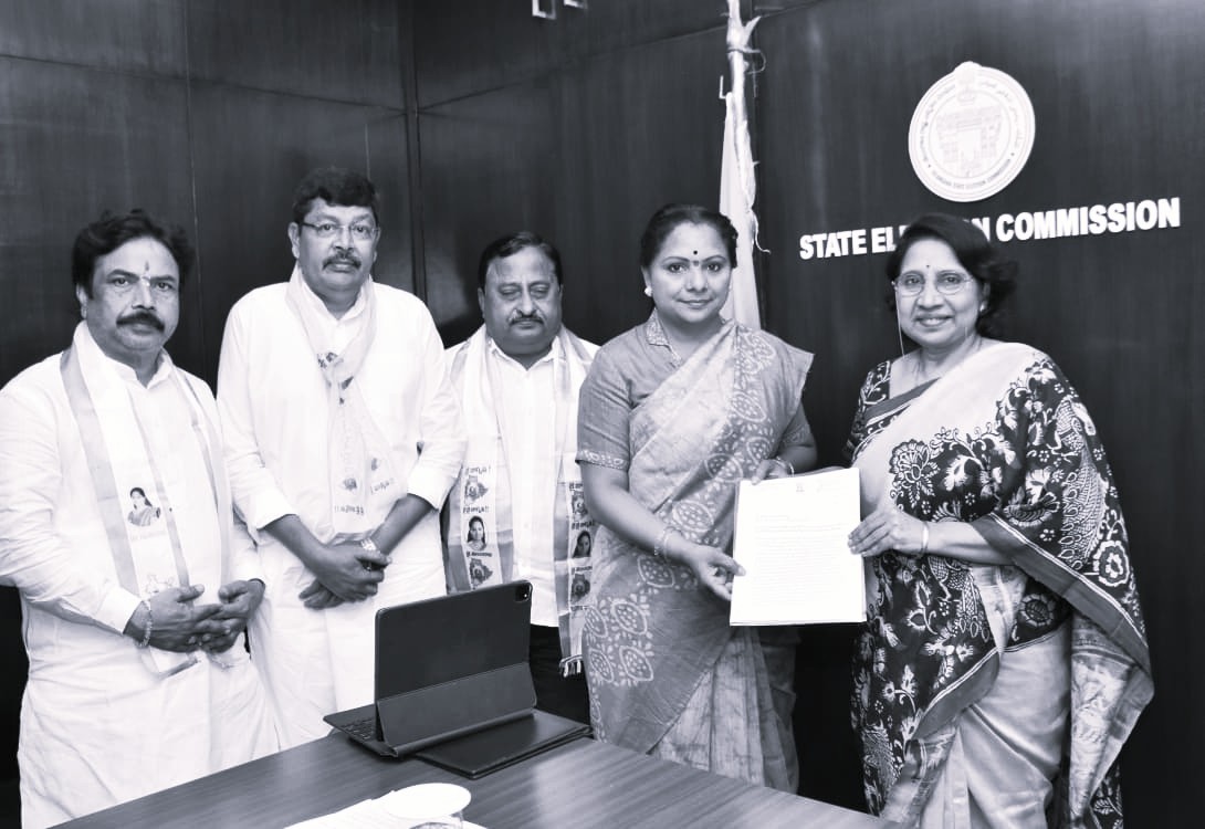 Kavitha files complaint against CM for alleged election code violation