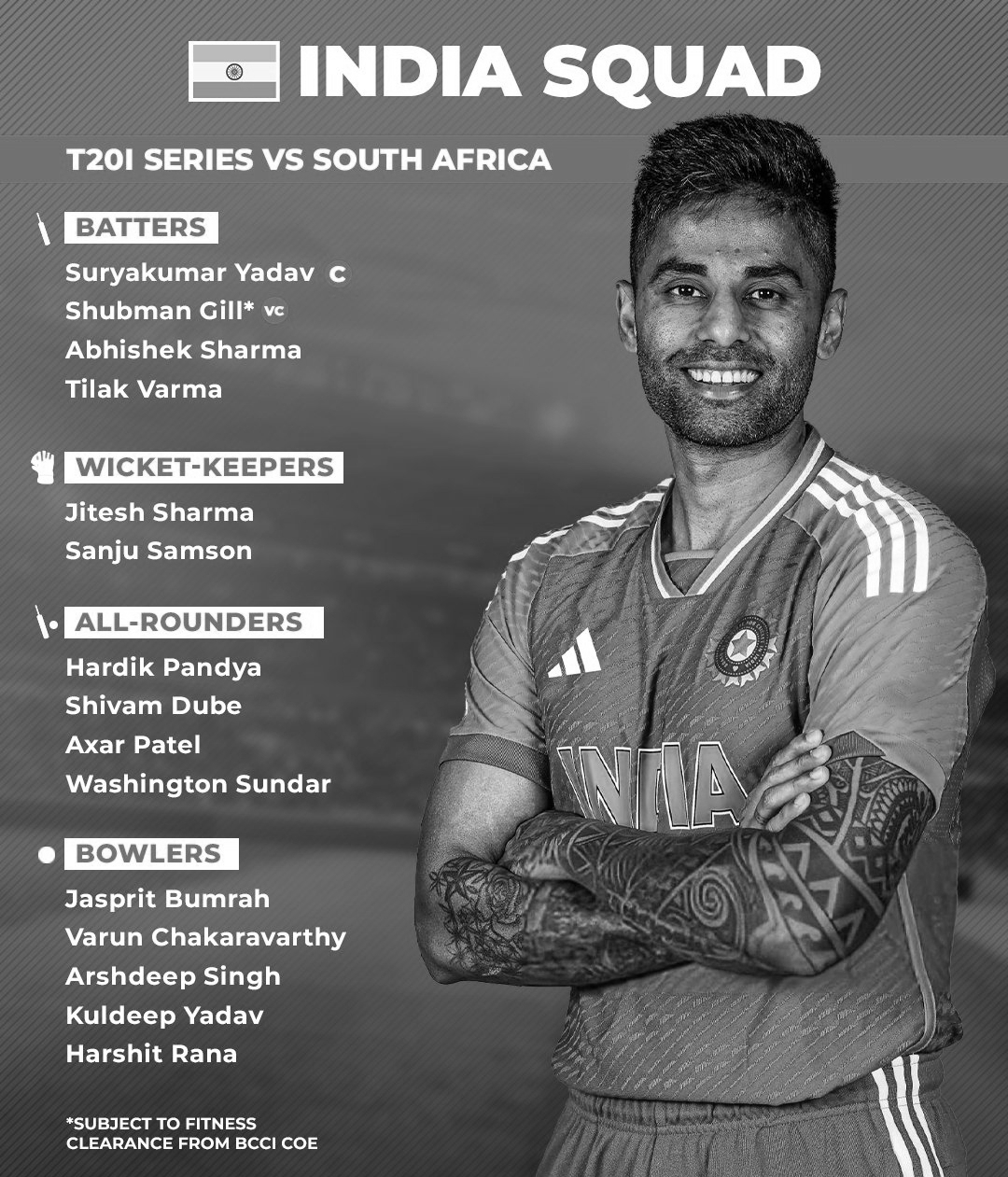 India to take on SA today in T20, Gill and Hardik back in squad