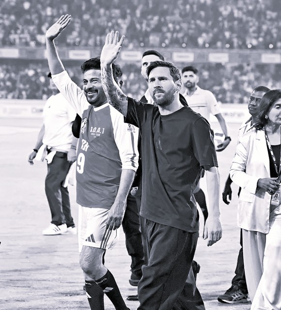 CM Revanth Reddy thanks Lionel Messi as GOAT India tour wows Hyderabad