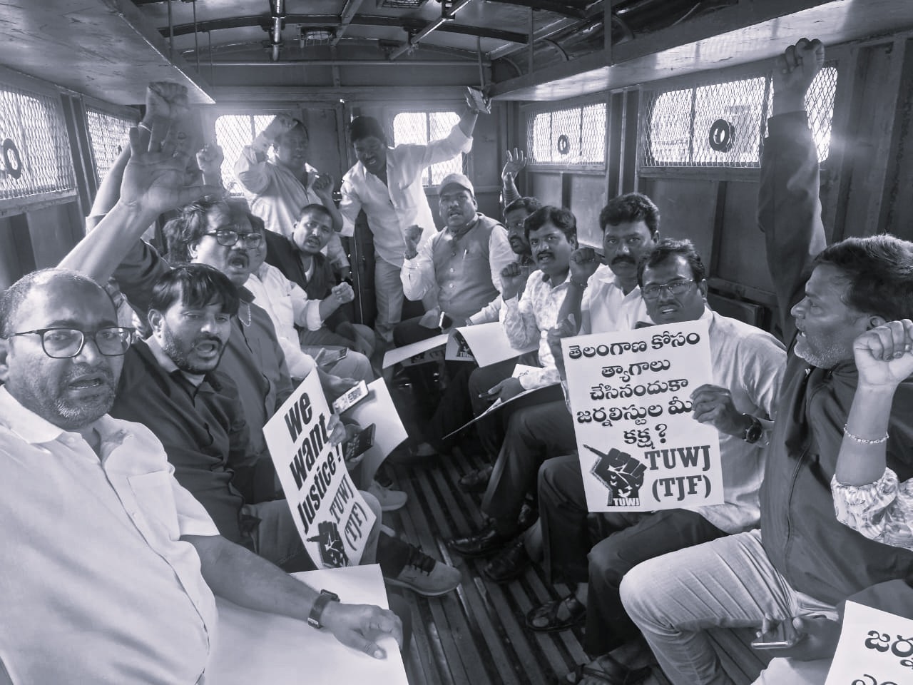 Journalists Protest Accreditation Policy, Several Detained in Hyderabad