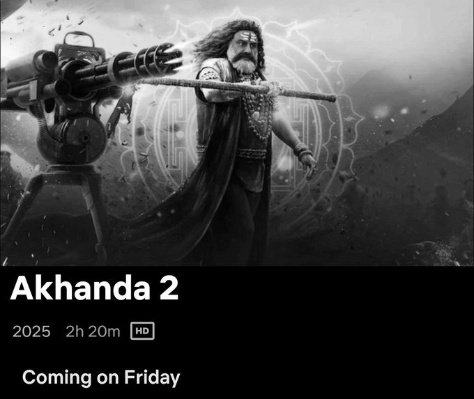 Akhanda 2 to stream on Netflix from January 9 in multiple languages