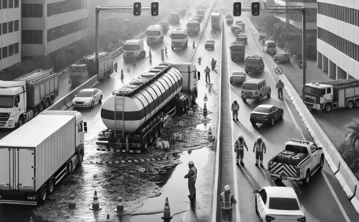 Container spill of crude glycerin halts traffic in Thane for more than two hours