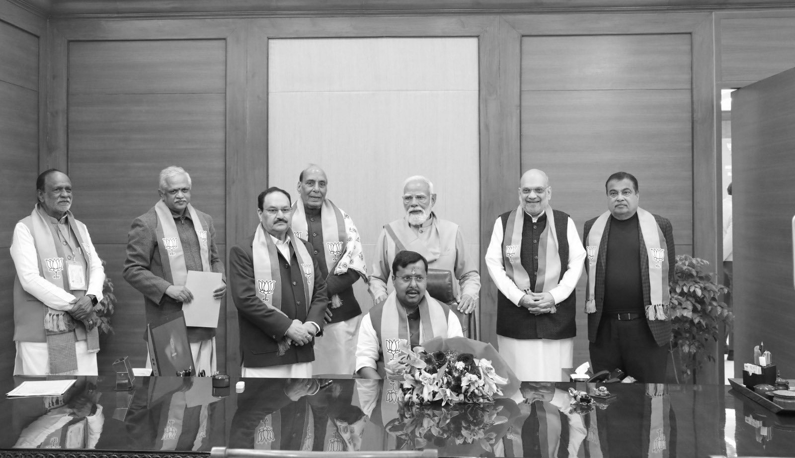 PM Modi attends BJP leadership transition as Nitin Nabin takes charge as national president