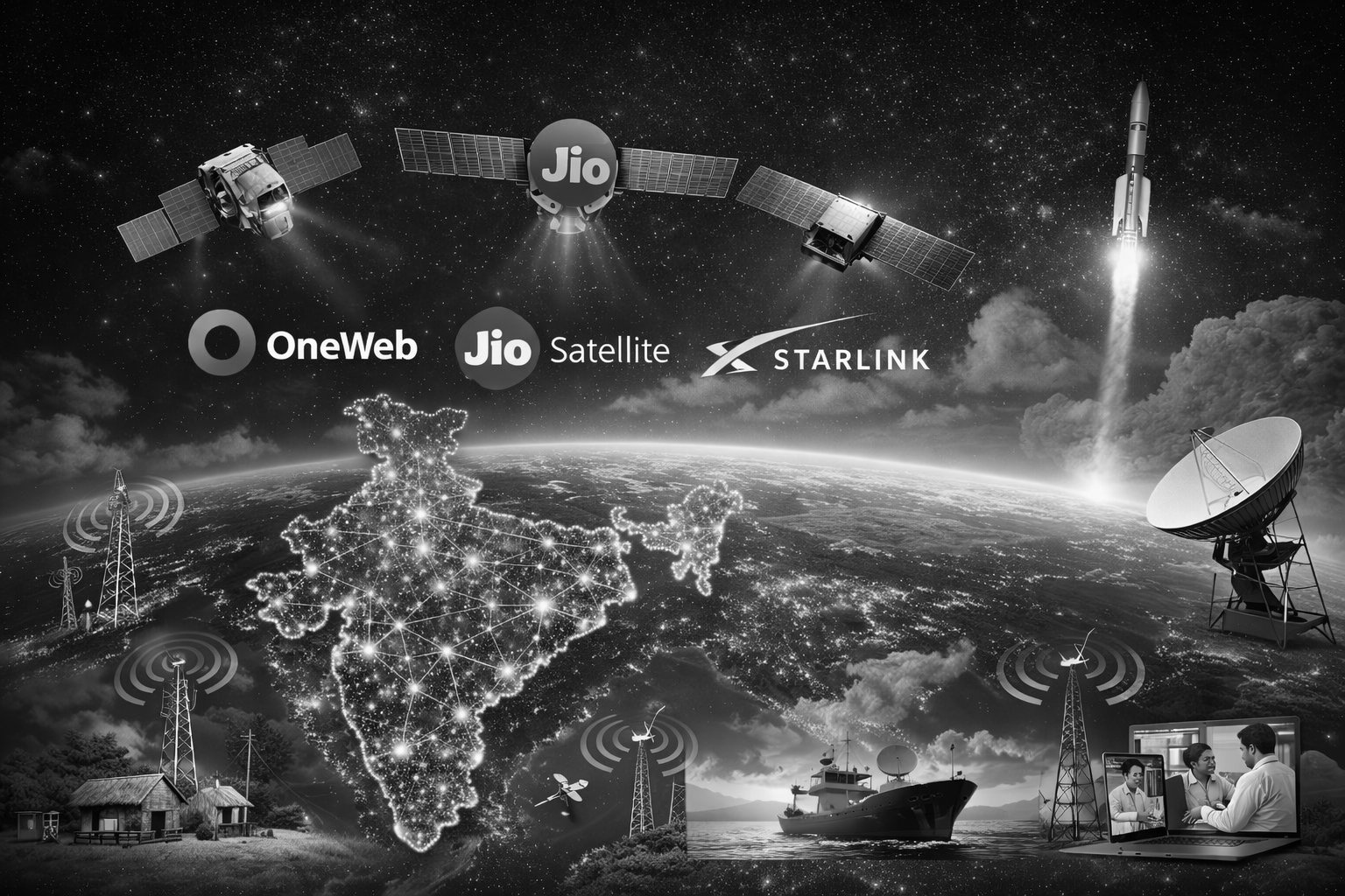 DoT Clears OneWeb, Jio and Starlink for Nationwide Satellite Mobile Services