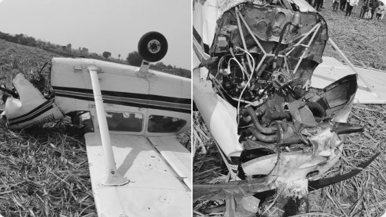Private training aircraft crashes in Karnataka, both occupants safe