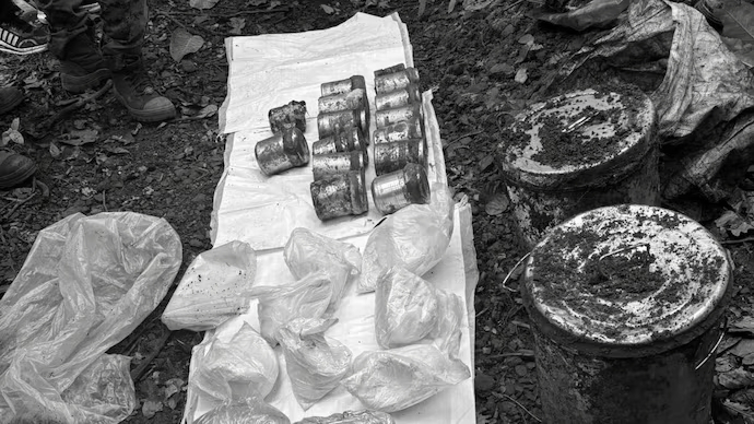 Anti-Naxal Sweep Leads to Recovery of IEDs, Explosives and Maoist Dumps in Bijapur