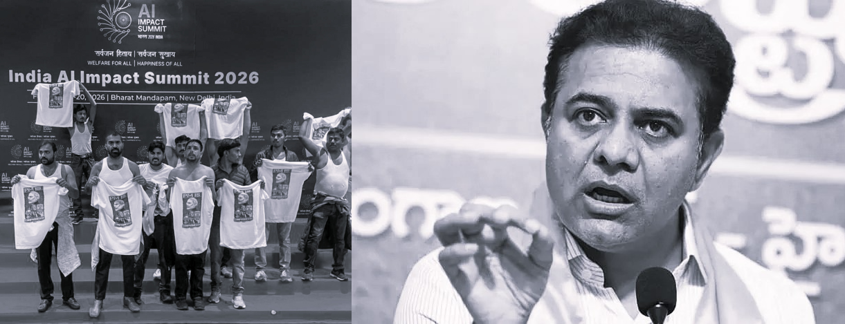 గ్లోబల్ సమ్మిట్లో నిరసనలు దేశ ప్రతిష్టకు భంగకరం: కేటీఆర్ ఆగ్రహం