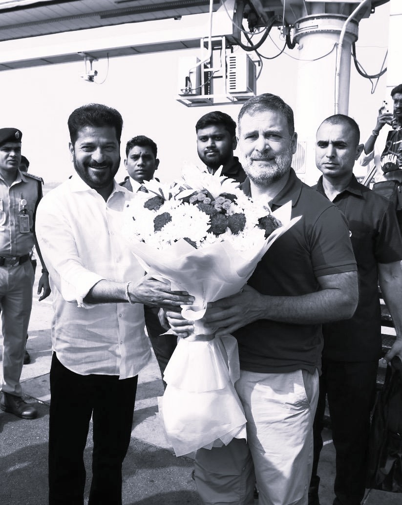 హైదరాబాద్కు రాహుల్ గాంధీ.. ఘన స్వాగతం పలికిన సీఎం రేవంత్ రెడ్డి