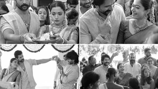 Vijay-Rashmika’s glowing in glam Satyanarayana Vratham marks post-wedding festivities