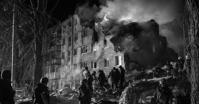 Russian Missile strike on Ukraine kills 10, including two children