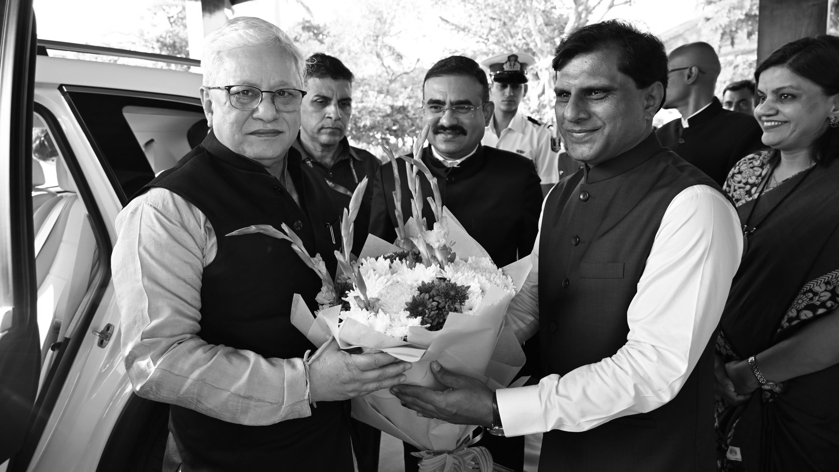 Former Telangana governor Jishnu Dev Varma reaches Mumbai ahead of oath ceremony today