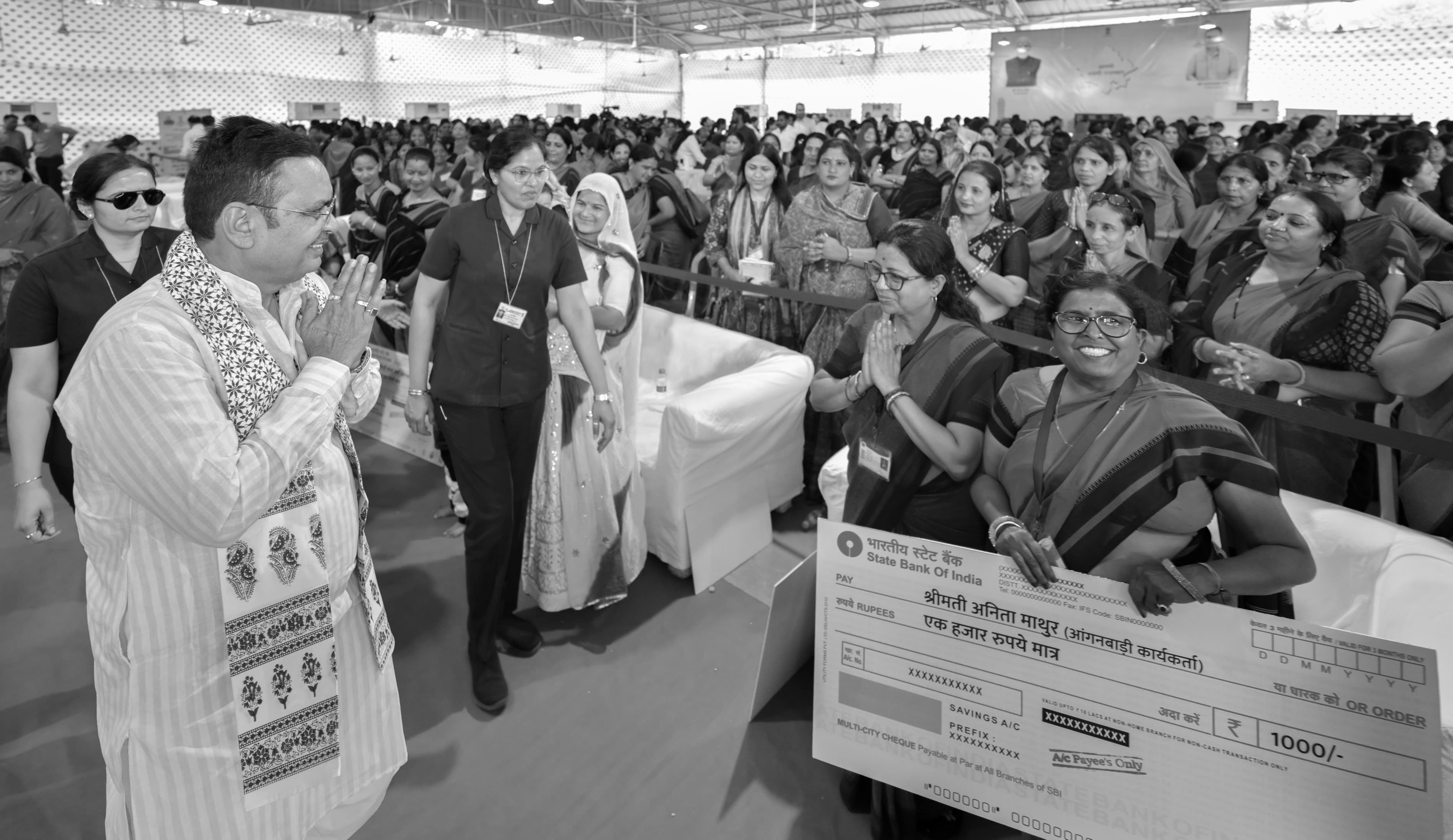Rajasthan CM Sharma Transfers ₹1,000 to Anganwadi Workers for Uniforms