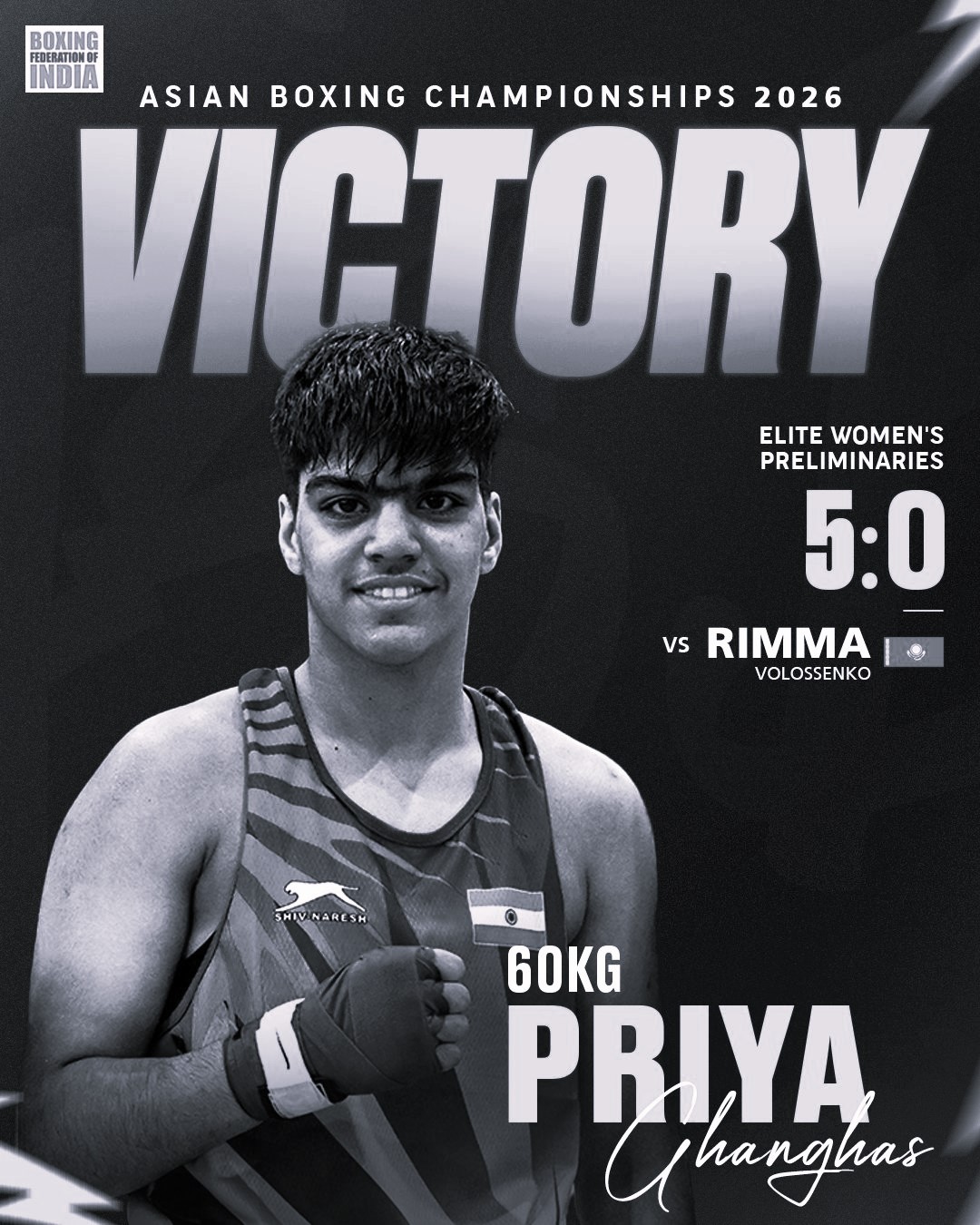 Priya Cruises to Victory, Jadumani Battles Hard at Asian Boxing Championships