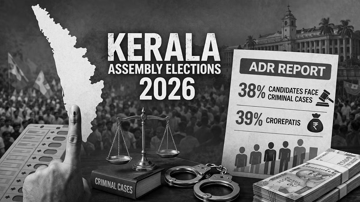 Kerala polls 2026: 38% candidates face criminal cases, 39% crorepatis, says ADR report