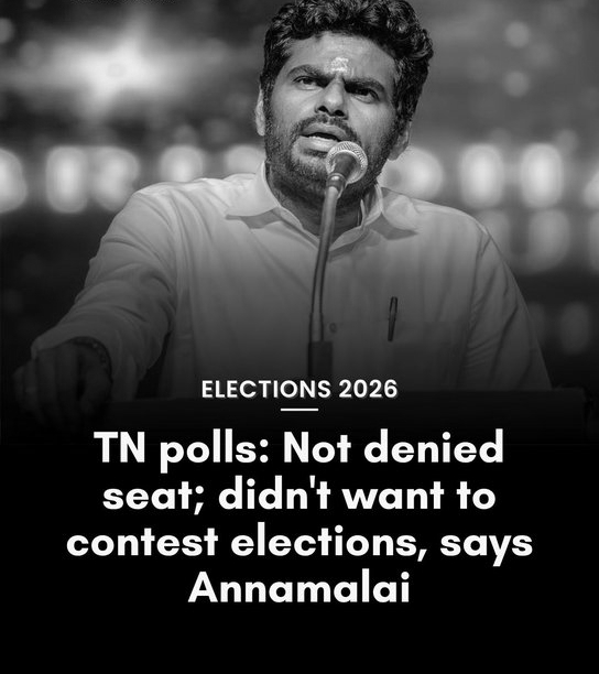 Annamalai opts out of TN polls, chooses campaign role for NDA