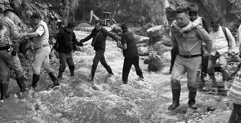 Army begins rescue of 1,000 stranded tourists after road collapse in North Sikkim
