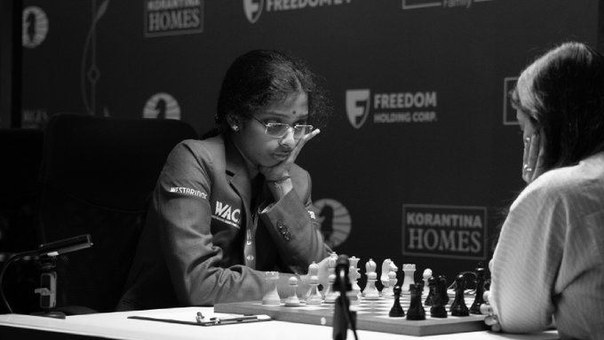 Sole Leader Vaishali Eyes Title Push, Faces Goryachkina in Crucial Round
