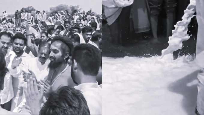 11వేల లీటర్ల పాలు నీళ్లపాలు