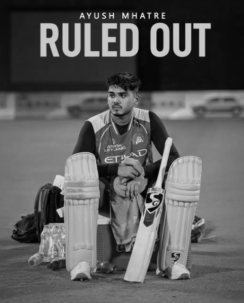 Big Blow For CSK As Ayush Mhatre Ruled Out Of IPL 2026 After Hamstring Injury Setback