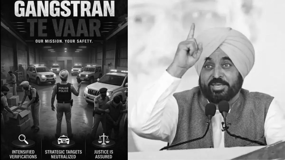 Punjab Police Arrest Over 22,000 In 3-Month Anti-Gangster Drive ‘Gangstran Te Vaar’