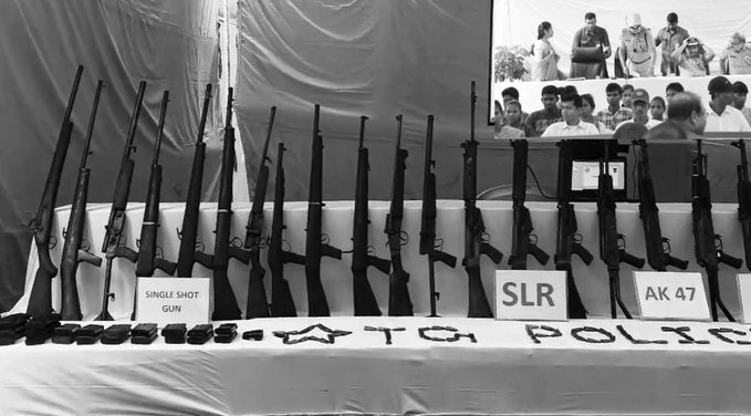 47 Maoist Cadres Surrender Before Telangana Police, 32 Firearms Seized