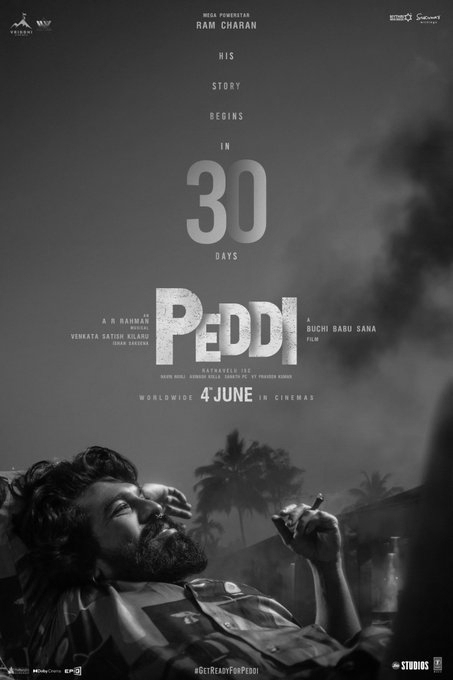 ‘Peddi’ Begins 30-Day Countdown Ahead of June 4 Release, Sparks Box Office Buzz