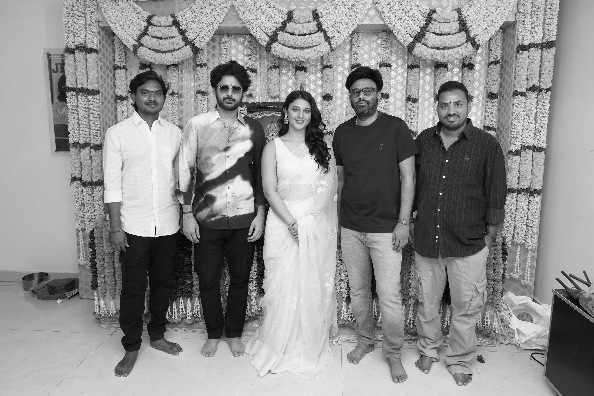 Nithiin Begins New Telugu Film with Traditional Launch Ceremony in Hyderabad