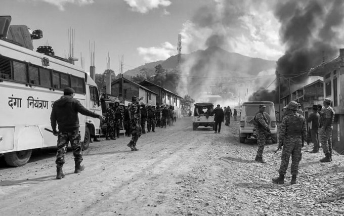Armed Militants Torch Border Villages in Manipur’s Kamjong, Residents Flee Into Forests