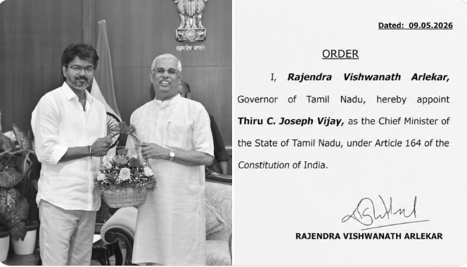 Vijay’s Political Test Ends in Triumph, Set to Take Oath as Tamil Nadu CM