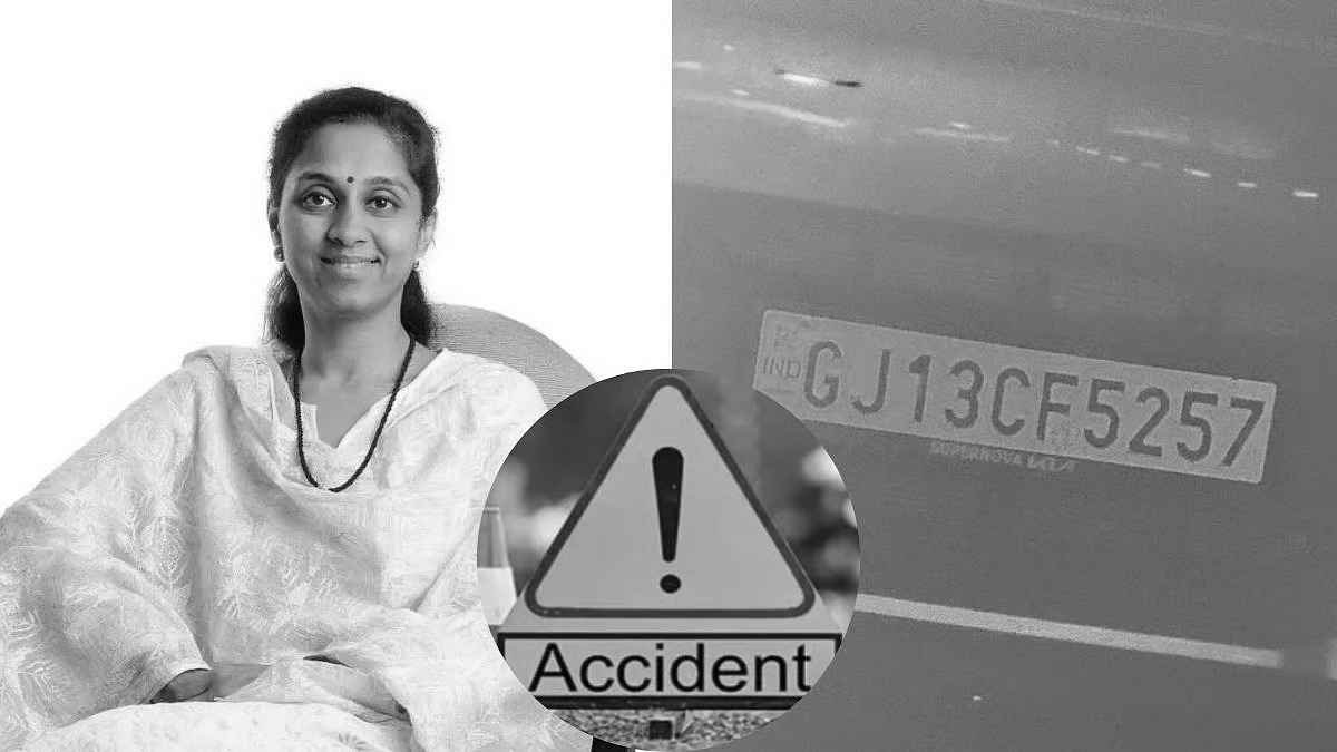 Close call for Supriya Sule on Mumbai Pune Expressway, no injuries reported