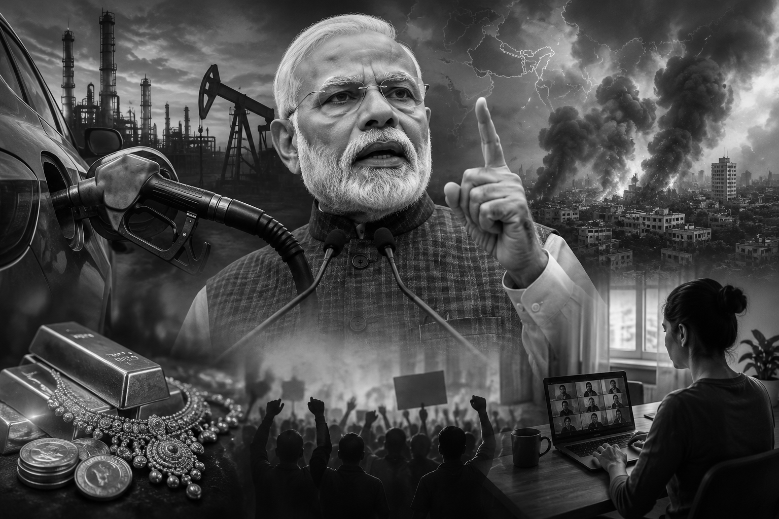 Save Fuel, Skip Gold, Stay Home: Modi’s Savings Pitch Amid West Asia Crisis Sparks Opposition Firestorm