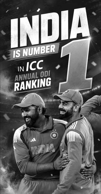 India Retain No.1 Spot In ICC Men’s ODI Rankings After Annual Update