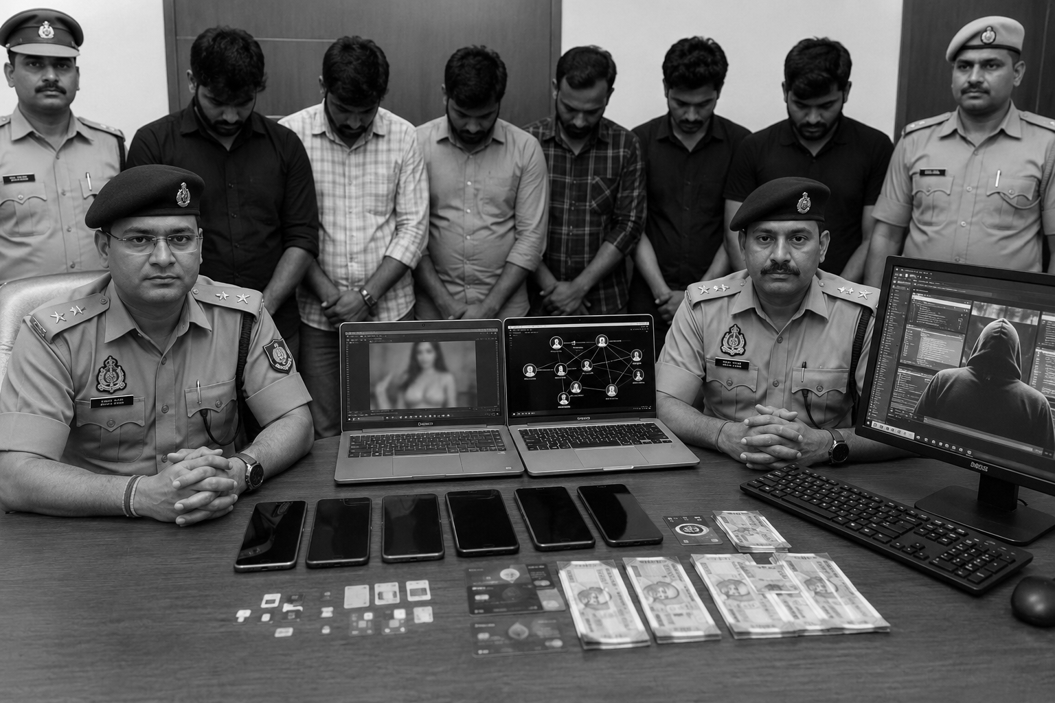 AI-Generated Obscene Videos, Fake Army Profiles: UP Police Bust Cyber Extortion Racket