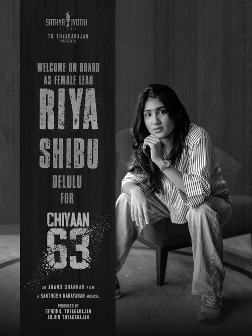 Riya Shibu Roped In as Female Lead Opposite Vikram in Chiyaan 63