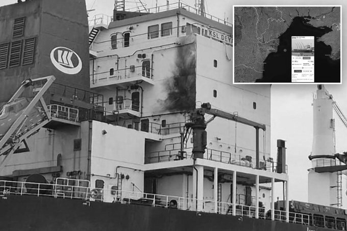 Russian Drone Hits Chinese Cargo Ship Off Ukraine Ahead Of Putin-Xi Talks