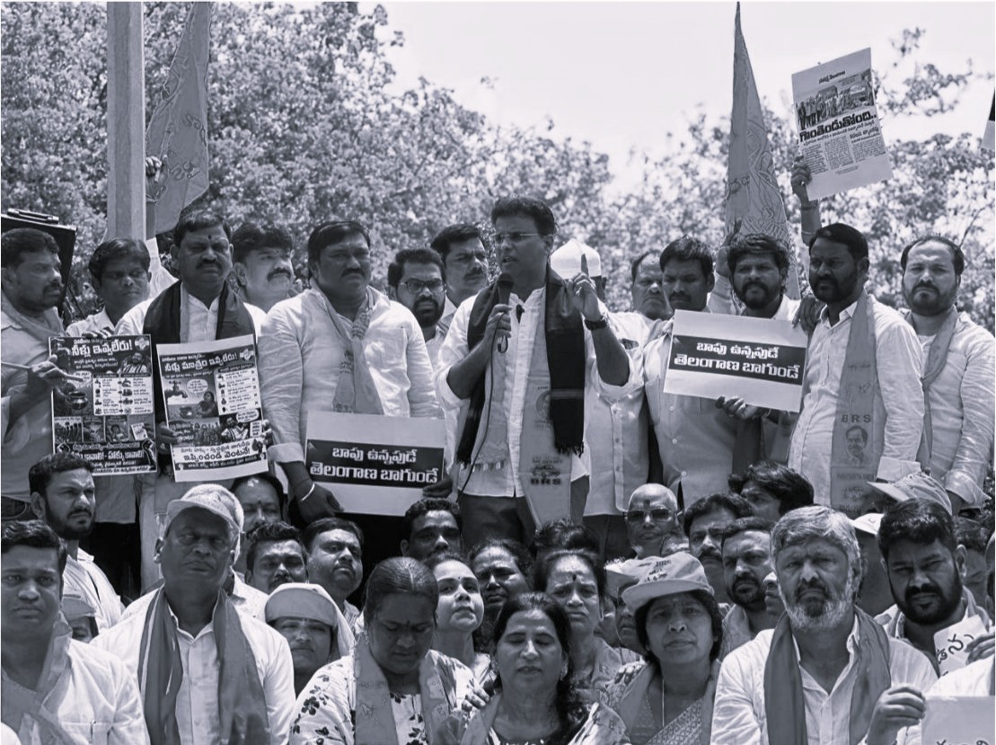 జలమండలి కార్యాలయం ఎదుట ఎమ్మెల్యే కేపీ వివేకానంద్ ధర్నా