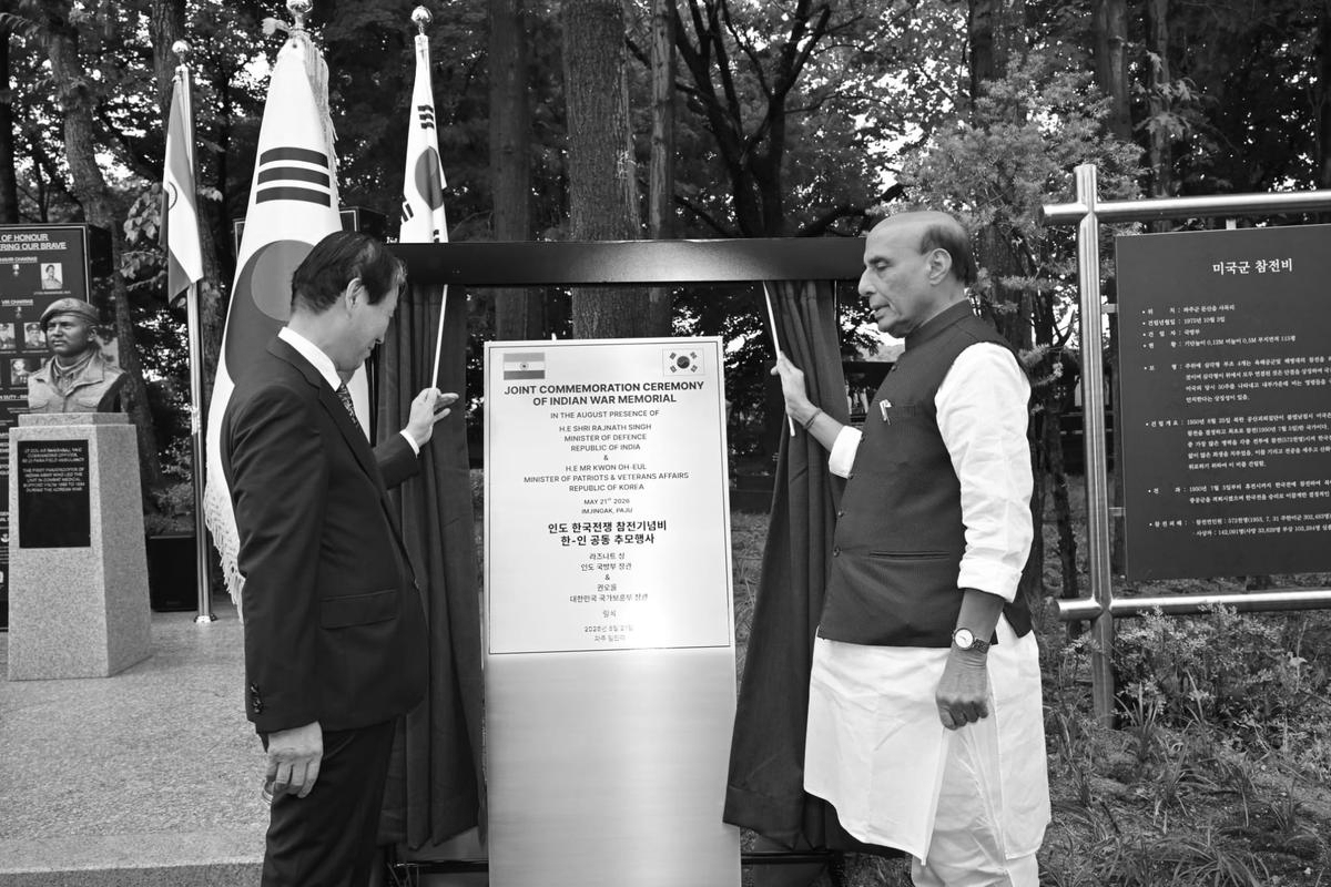 Rajnath Singh Inaugurates Indian War Memorial In Seoul Honouring Korean War Heroes Legacy
