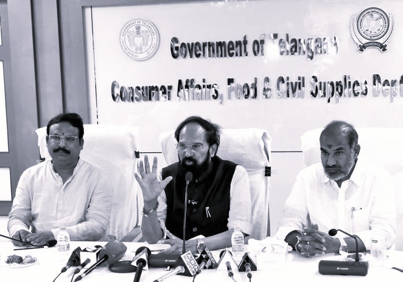 ధాన్యం కొనుగోలు ప్రక్రియ మరింత వేగవంతం చేయాలి: మంత్రి ఉత్తమ్ కుమార్ రెడ్డి