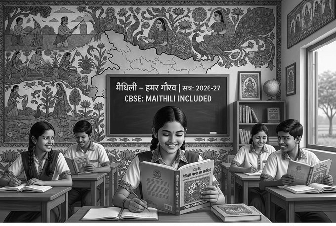 Bihar CM Welcomes Inclusion of Maithili in CBSE Curriculum