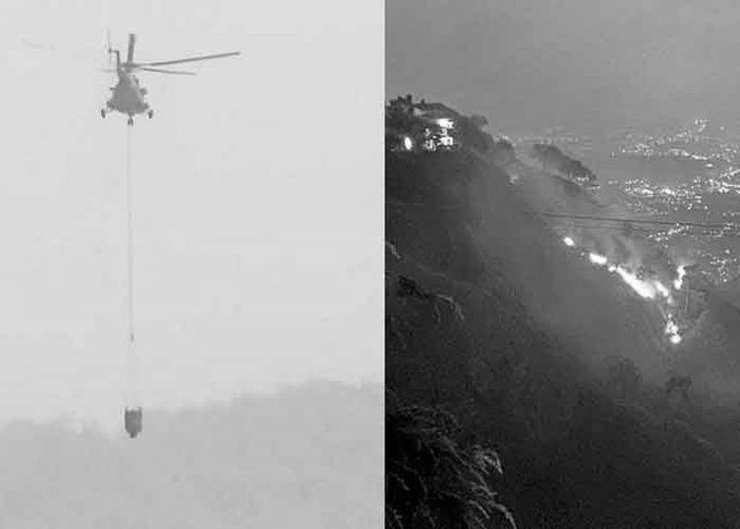 Army, IAF Battle Massive Kasauli Forest Fire in 15-Hour Overnight Operation
